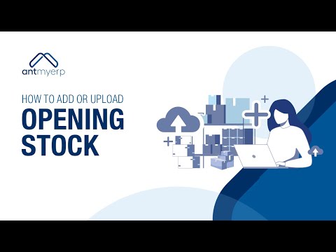 Add or Upload Opening Stock | Finance Module | AntMyERP- English