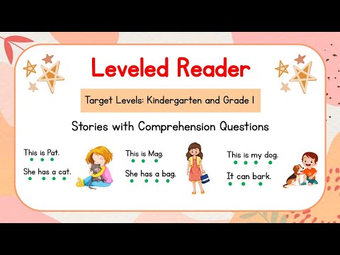 Reading for Kindergarten and Grade 1 | Leveled Reader 1 | Reading Comprehension