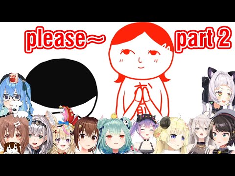 [Hololive] Everyone trying to beg cutely in Kuuki Yomi 3 part 2 [English Sub]