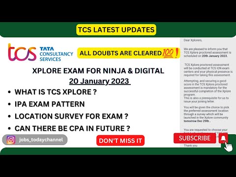 TCS XPLORE UPDATES | IPA EXAM | EXAM PATTERN | INCENTIVES | FULLY EXPLAINED | 2023 |