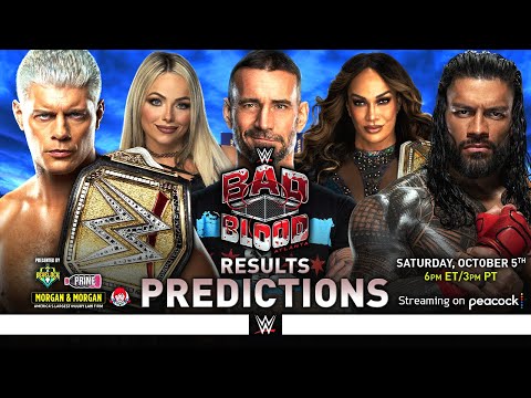 WWE Bad Blood 2024 - Results Predictions