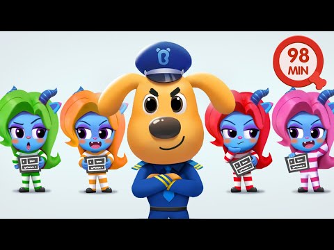 Antels at the Police Station | Funny Cartoons for Kids | Police Cartoon | Sheriff Labrador