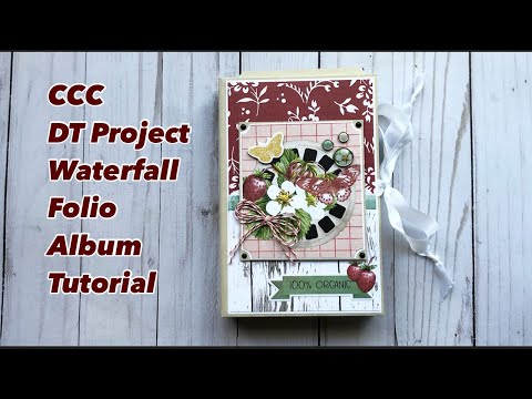 Waterfall Folio Country Craft Creations DT Tutorial | Simple Stories | Simple Vintage Berry Fields