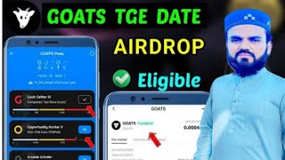 Goats Airdrop 9 hours Left | Goats Listing price💸💸 Goats Snapshot Today #airdrop #new_airdrop #views