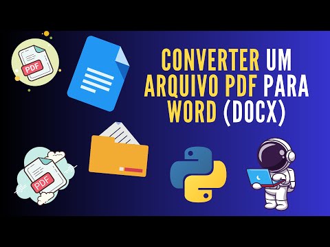 Tutorial Python | Convertendo Arquivos PDF para Word (DOCX) com Python