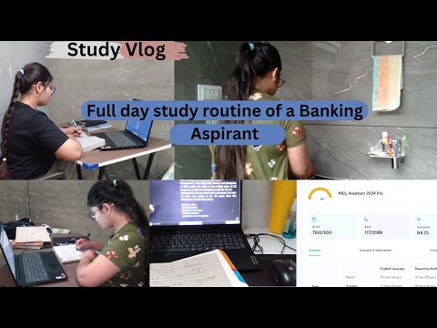 Full day study vlog of a Banking Aspirant. #studyvlog #ibpspomains2024 #bankingaspirantvlogs #bank