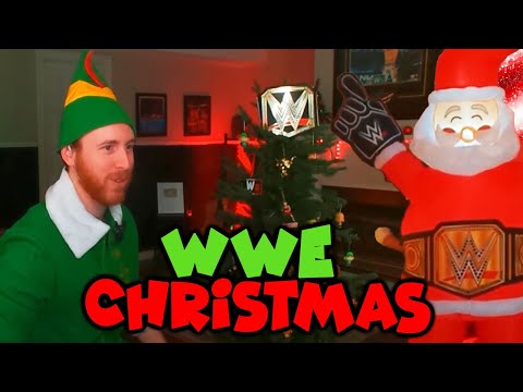 A 7 FOOT WWE SANTA?! - WWE Christmas Decorating With Con