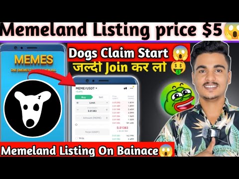 Memeland Dogs Claim Start || Memeland price $6 || Memeland New update