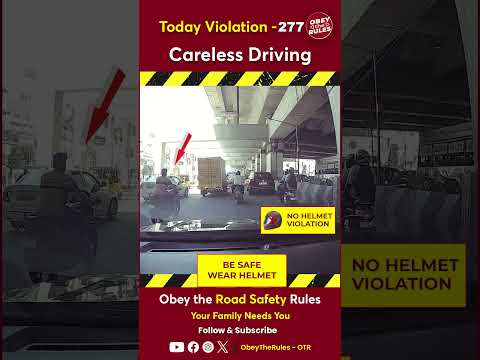 TODAY VIOLATION-277 Careless Driving #otr #roadsafety #chennaitrafficpolice #obeytherules