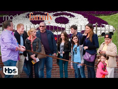 The Dunphys and Pritchetts Go to Disneyland! (Clip) | Modern Family | TBS