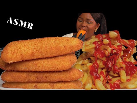 ASMR FISH & CHIPS/FRIES MUKBANG CHALLENGE (No Talking) Soft crunchy Eating Sounds| Vikky ASMR