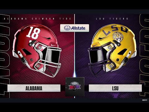 COLLEGE FOOTBALL ALABAMA CRIMSON TIDE VS. LSU TIGERS FULL GAME!