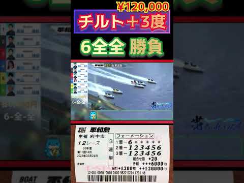 6全全に6千円ぶっこみ12万円勝負【競艇・ボートレース】