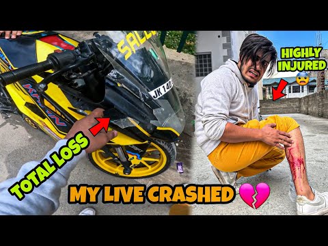 MY DANGEROUS LIVE CRASHED OF KTM RC390 😰|  HIGHLY INJURED 😭 | BLOOD 🩸 | MUST WATCH | EP-1