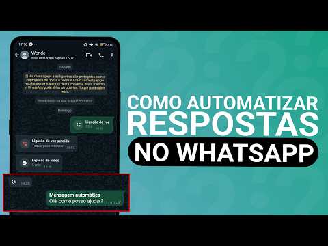 COMO COLOCAR MENSAGEM AUTOMÁTICA NO WHATSAPP