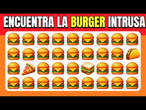 Encuentra el INTRUSO - Edicion Comida Basura🌮🍕🍔 Niveles Facil, Medio, Dificil