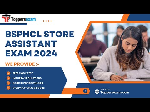 BSPHCL STORE ASSISTANT Mock Test 2024 | BSPHCL STORE ASSISTANT Question Paper | Practice Set 2024