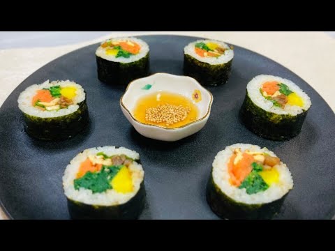 キンパで恵方巻♪絶品基本の具♪節分人気レシピ♪ Gimbap