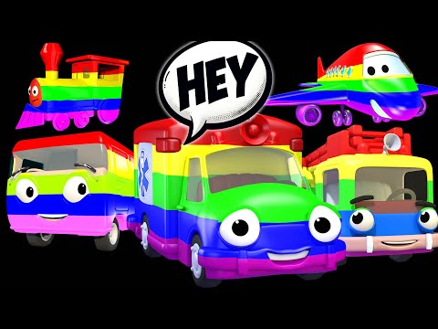 🚀🌈 Rainbow Rides & Enchanting Escapades with Colorful Vehicles for Playful Kids