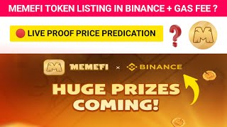 MemeFi Listing in Binance | MemeFi Listing Date | MemeFi Price Prediction | Binance Added in MemeFi