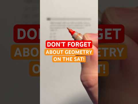 DON’T Forget About Geometry on the SAT! #Shorts #geometry #SAT