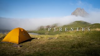 Stay in a tent alone by a quiet lake.(pyrenees)