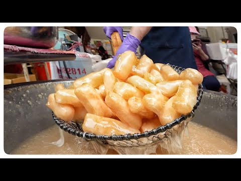 Sesame Peanut rice crispy , Chinese Snacks Making Skills - Taiwanese Street Food