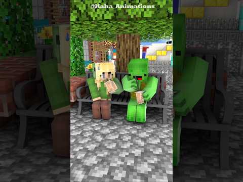 Mikey and milk tea #minecraft #jj #animation #short