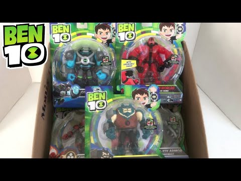 The Newest Ben 10 Toys Bashmouth Omni-Kix Armor Heatblast Cannonbolt Shock Rock and Four Arms