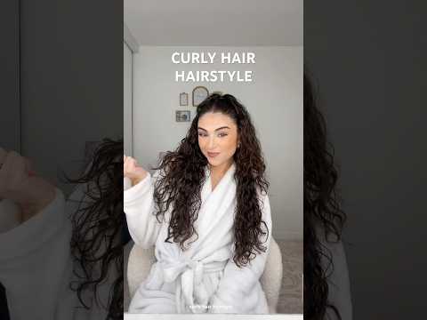 EASY curly hair hairstyle 🎀🎀 lG- ashleylamarca ✨   #curlyhaircheck #curlyhairstyles #curlyhair