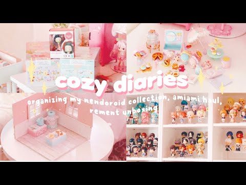 cozy diaries | organizing my nendoroid collection, amiami haul, re-ment unboxing