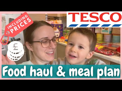 TESCO FOOD HAUL WITH PRICES + MEAL PLAN | GROCERY HAUL UK