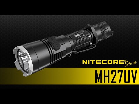 Nitecore MH27UV 1000 Lumens Rechargeable Flashlight w/ Ultraviolet LED