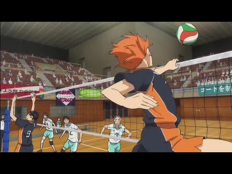 Haikyuu!!  Hinata Shouyo super cross attack Karasuno VS Seijoh !!!