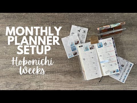 HOBONICHI WEEKS // December Monthly Setup // How I use the monthly spread for social media