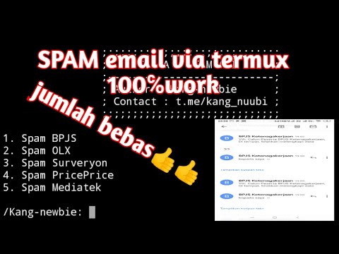 MANTUL👍!!Tutorial spam email dengan jumlah bebas via termux 100℅work,gmail kprban auto lag😅