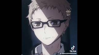 my favorite haikyu!! character is Tsukishima Kei