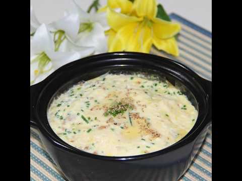 How to make savory steamed eggs in a clay pot