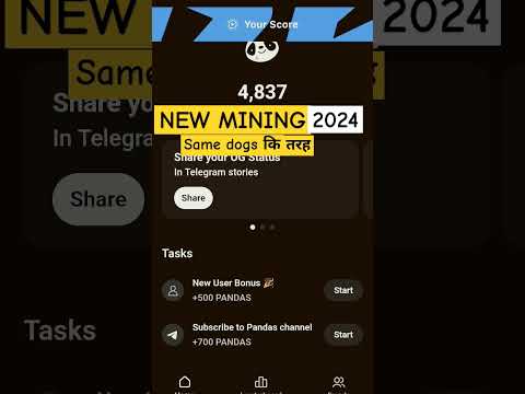 Dogs Airdrop withdrawal ! Pandas Telegram Mining | New Mining App 2024 #mining