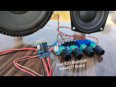 5v Bluetooth Gold 82D Audio Receiver Module and XH-M577 TPA3116D2 Amplifier Board | Full wiring