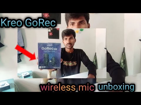 Kreo GoRec wireless mic 🔥 best mic 🔥 wireless mic for youtube videos  🔥 wireless mic unboxing