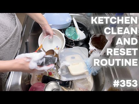 #353 キッチンリセットルーティーン/KITCHEN CLEAN AND RESET ROUTINE.