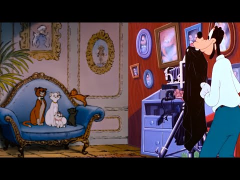 Goofy takes a picture of the Aristocats / Disney Crossover