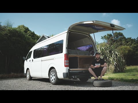 Toyota Hiace Camper Van Conversion - Under bed storage - Part 2