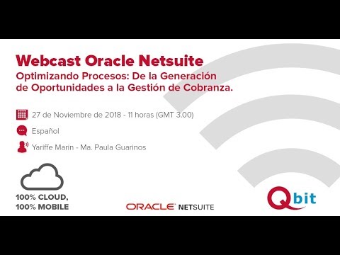 QBIT | WEBCAST NETSUITE Noviembre 2018