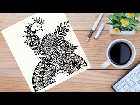 how to draw mandal art, peacock mandal art, mandal art step by step for beginners, mandala art