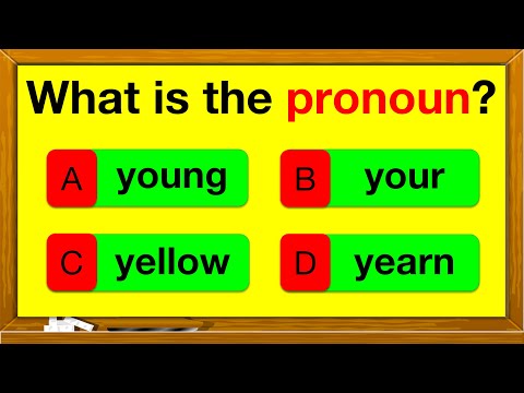 PRONOUNS QUIZ 🤔 📚 | Find the pronouns in the sentence | English Grammar | Parts of speech