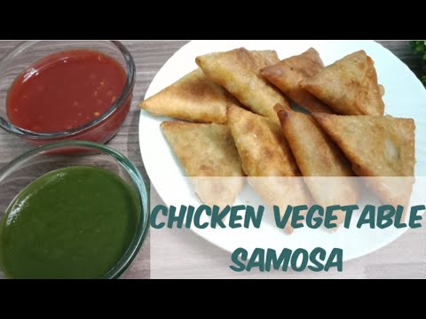 Chicken Vegetable Samosa Recipe | Vegetable Samosa Recipe | Chines Samosa Recipe