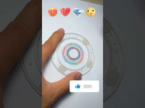 Instant Spirograph Magic #spirographshr #spirograph #asmr #satisfying