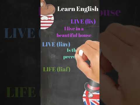 Learn English What is the difference between  Live Live Alive Life